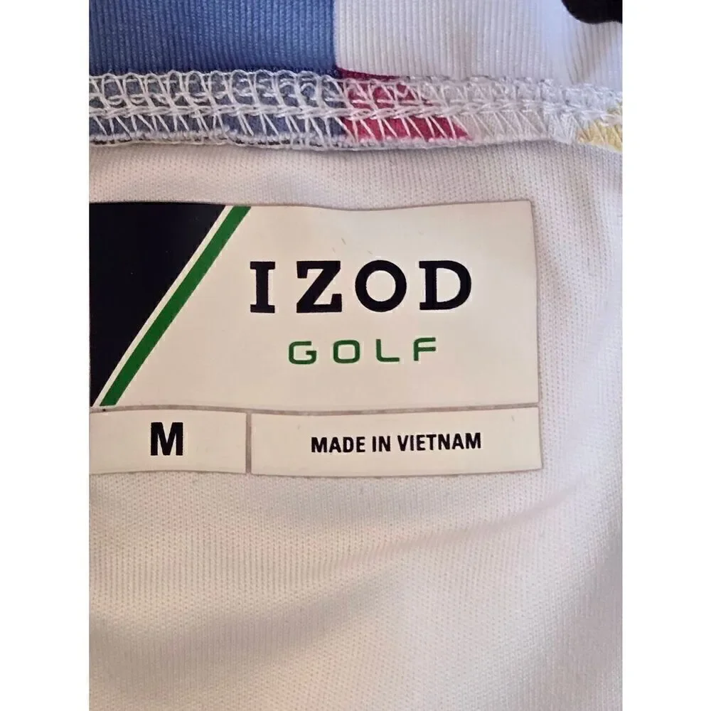 IZOD Womens Golf Geometric Print Performance Stretch Skort Large